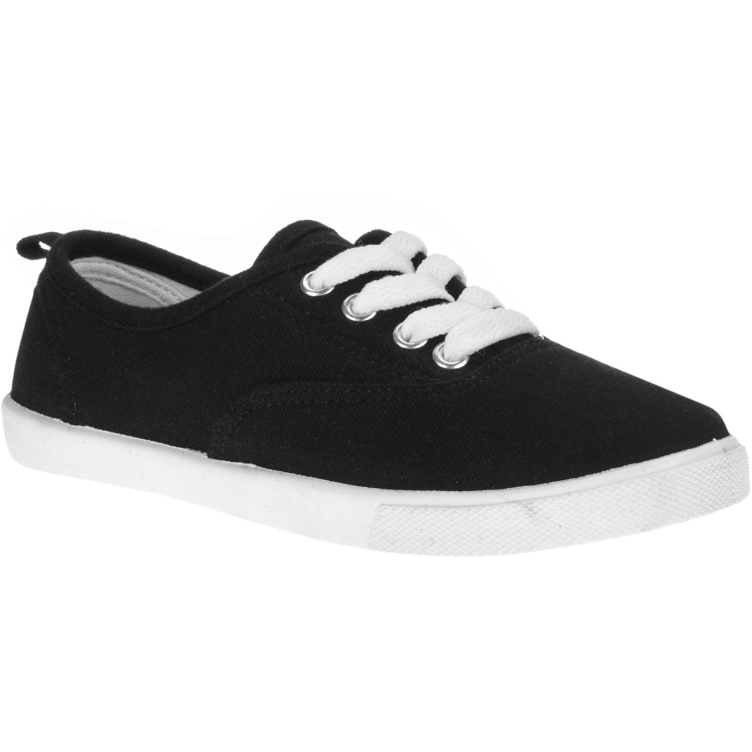 Faded Glory Girls' Lace-Up Canvas Casual Shoe - image 1 of 4