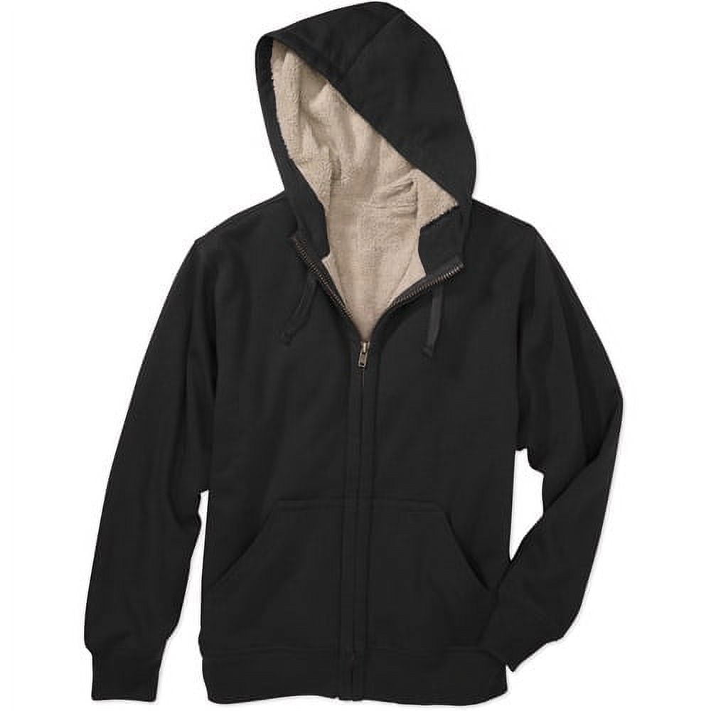 Faded Glory Men s Sherpa Fleece Lined Hoodie Walmart