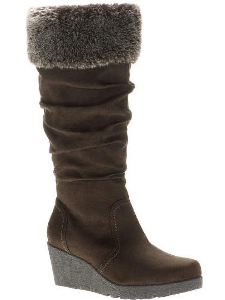 Faded Glory Ladies Winter Fashion Boot - Walmart.com