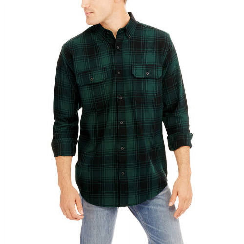 Faded Glory Long Sleeve Flannel Shirt - Walmart.com