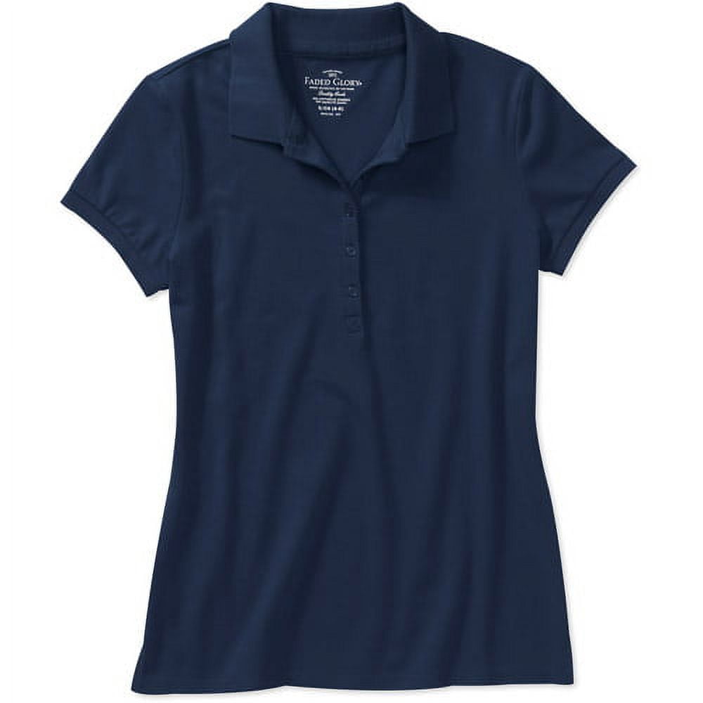 Faded glory women's polo shirts deals