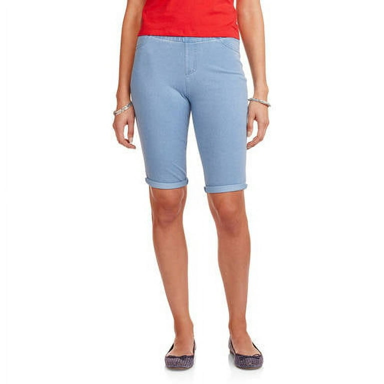 Faded Glory Women's Bermuda Knit Color Jegging-Your Favorite Jegging Now in  Shorts Length 