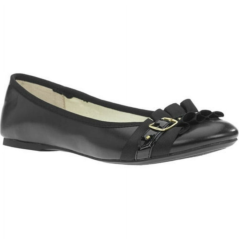 Faded glory women's buckle toe flat sale