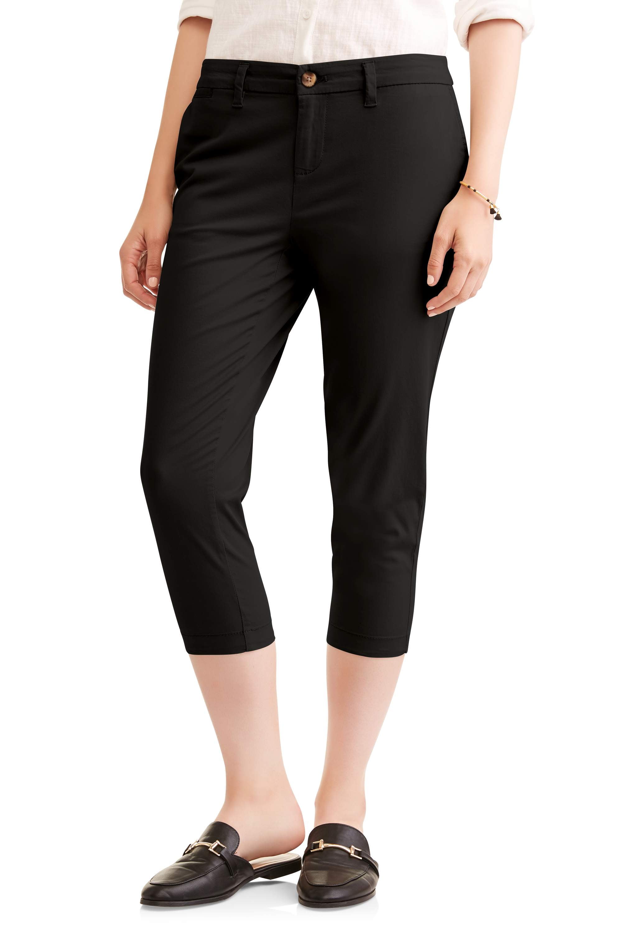 Faded Glory Women's Chino Capri Pants