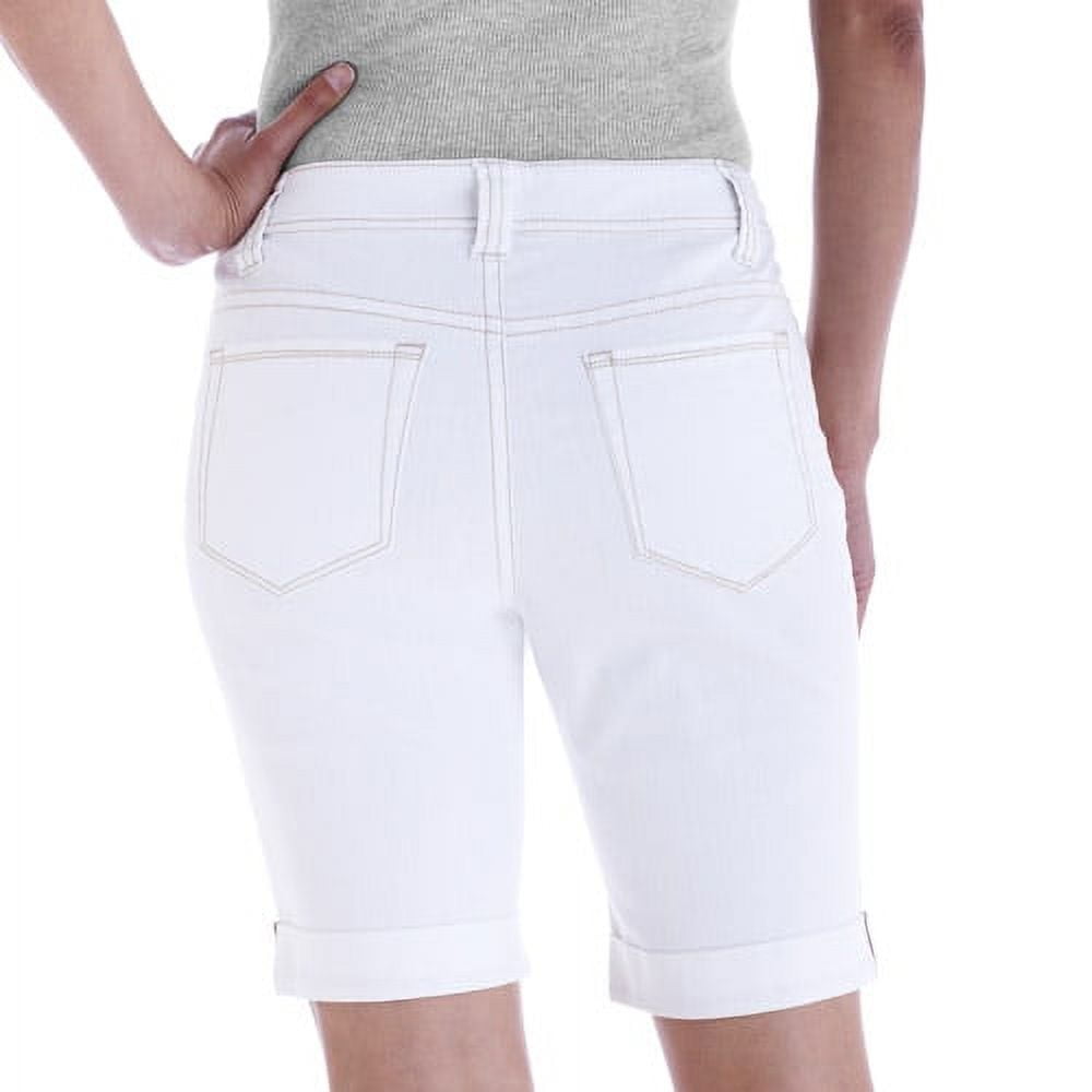 Faded Glory Women's Cuffed Denim Bermuda Shorts