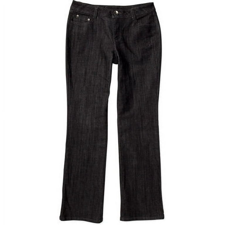 Faded Glory women's Embroidery Stretch Bootcut Jeans Mid Rise