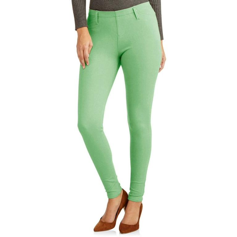 Faded Glory Women s Full Length Knit Color Jegging Walmart