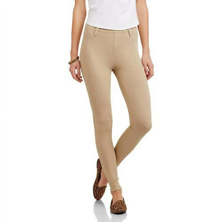 Beige jeggings womens sales