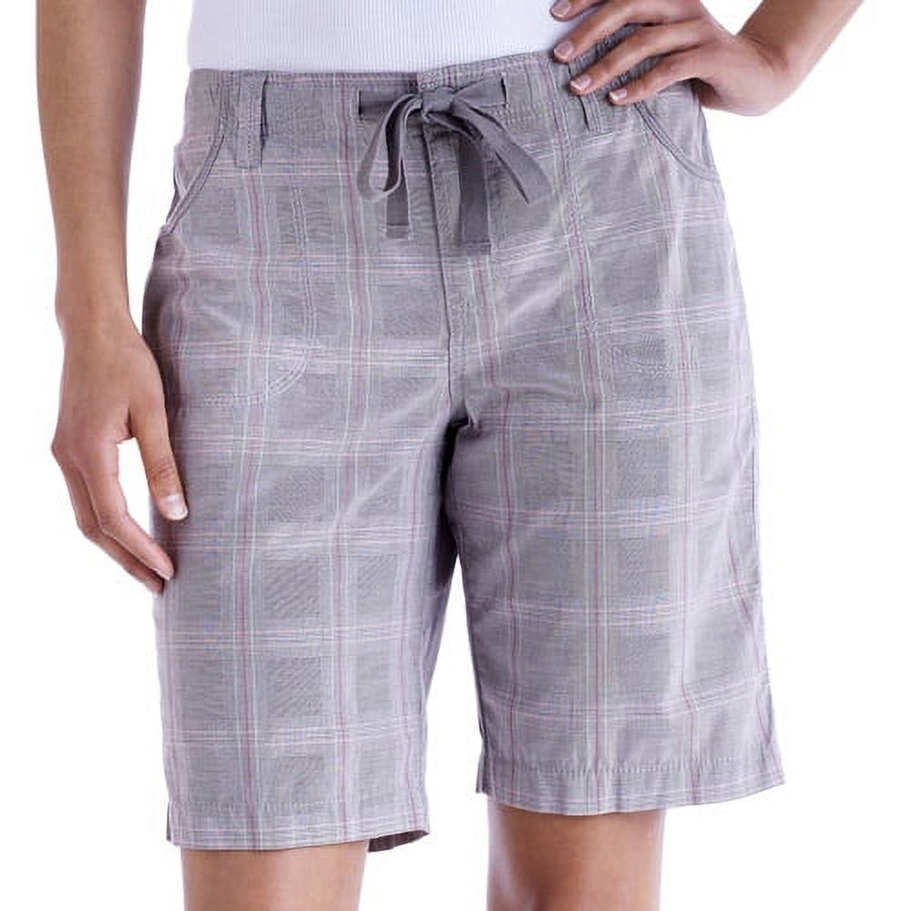 Faded Glory Women's Glen Plaid Bermuda Shorts