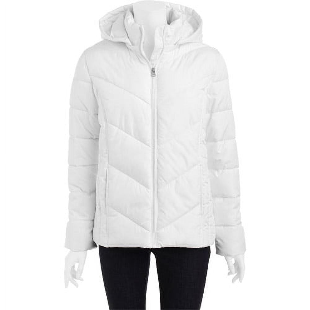 Faded Glory Women s Hooded Puffer Jacket Walmart