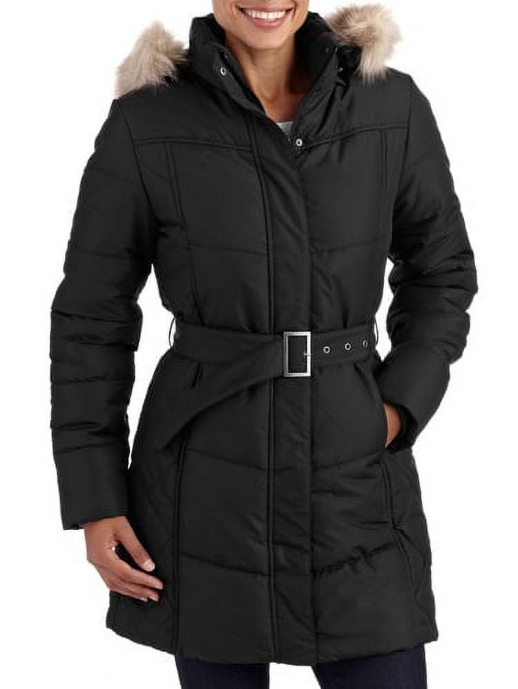 Faded glory 2025 long puffer coat