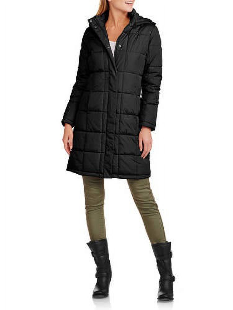 Faded glory women's hot sale hooded puffer coat