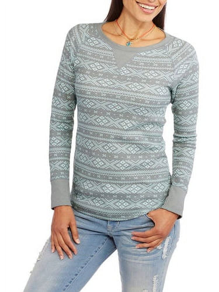 Faded Glory Women's Long Sleeve Raglan Thermal - Walmart.com