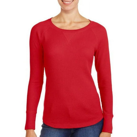 Faded Glory Women's Long Sleeve Raglan Thermal