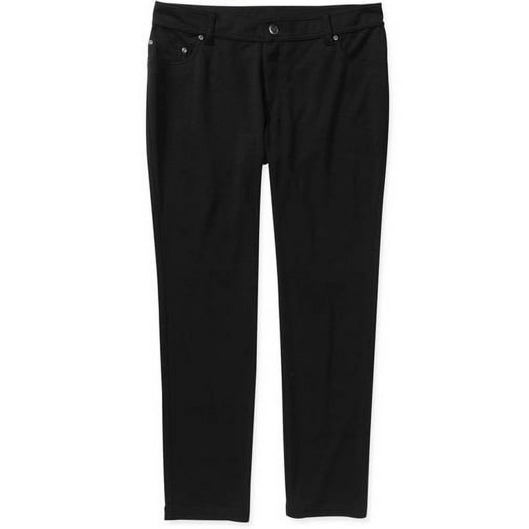 Faded Glory Women's Plus-Size 5-Pocket Stretch Ponte Pant