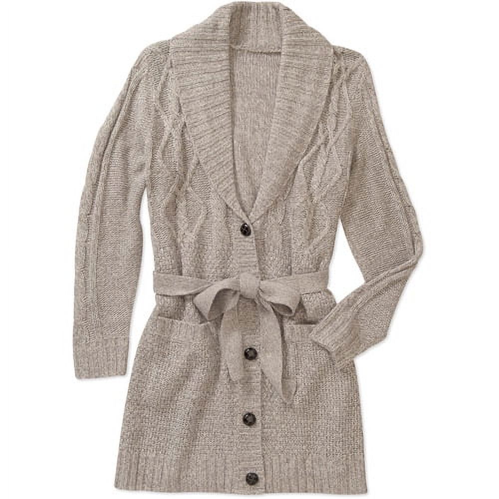 Faded Glory Women's PlusSize Belted Sweater Coat