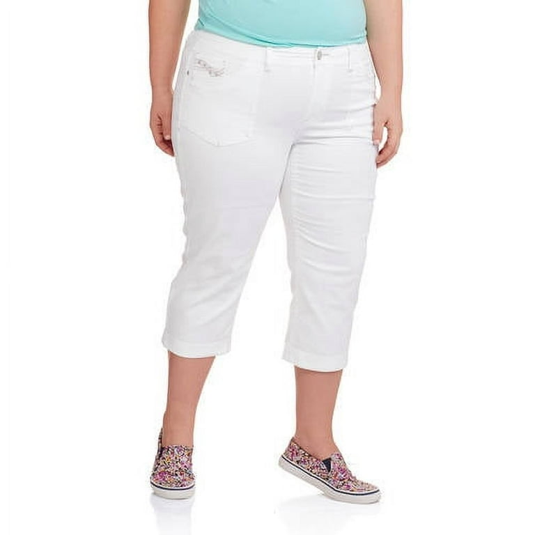 Faded glory capris plus best sale size