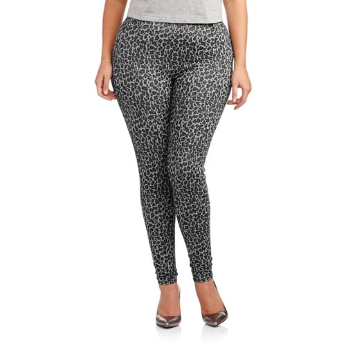 Faded Glory Women s Plus Size Printed Jeggings Walmart