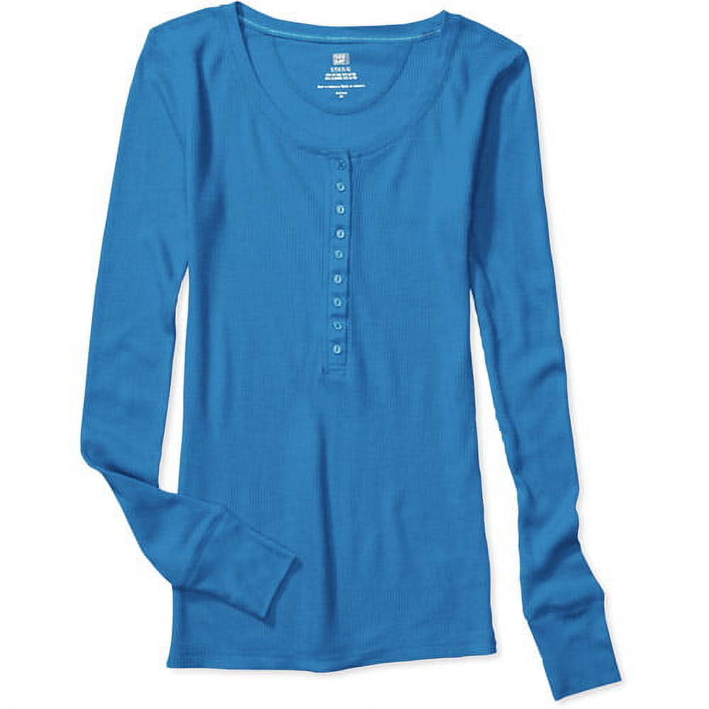 Faded Glory Women's Plus Thermal Henley