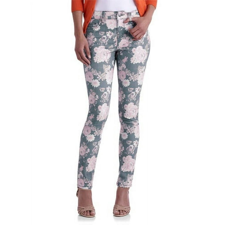 Faded Glory Women's Printed Skinny Jeans 
