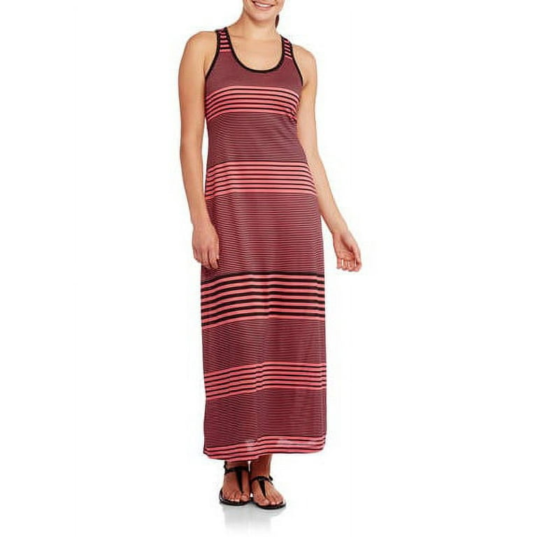 Faded Glory Women s Printed Tank Maxi Dress Walmart