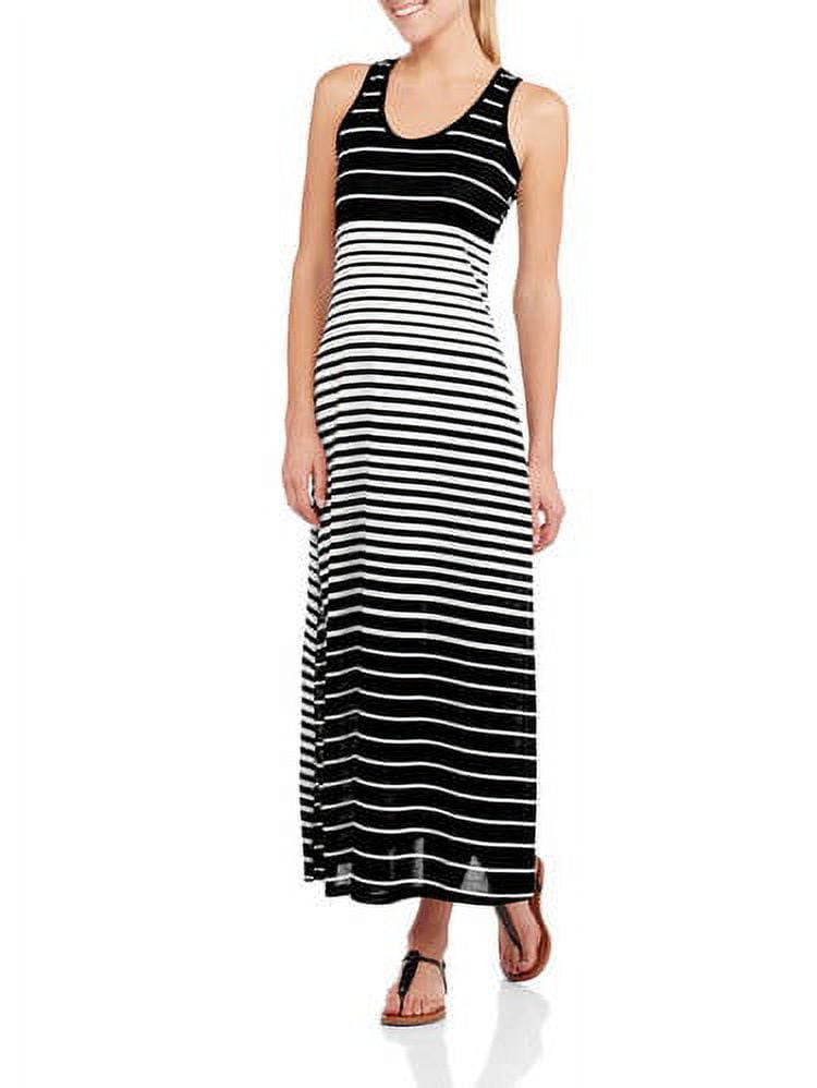 Faded Glory Women s Printed Tank Maxi Dress Walmart