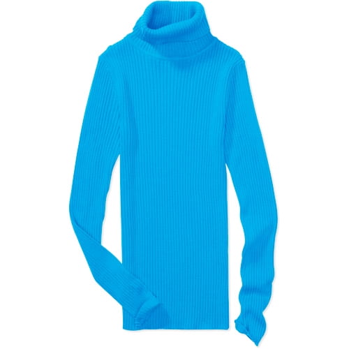 Faded Glory Women s Rib Turtleneck Sweater Walmart