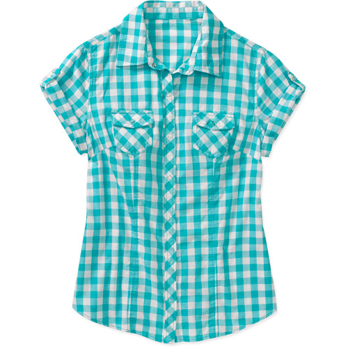 Faded Glory Women's Short Sleeve Woven Campshirt - image 1 of 1