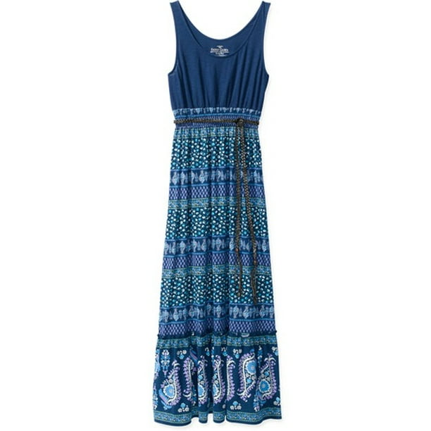 Faded Glory - Womens Knit Maxi Dress - Walmart.com