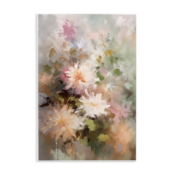 Stupell Industries Faded Pastel Dahlias Wall Plaque Art, design by Creative Studio, 15 x 10