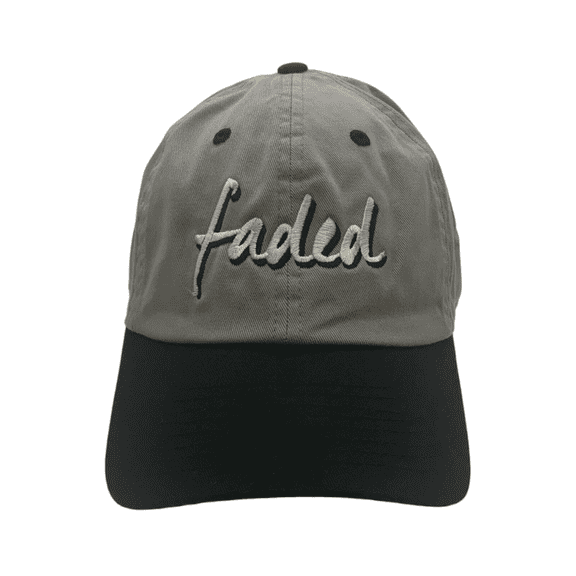 Faded Royalty Men's Adjustable Fit Cap in Black/Grey