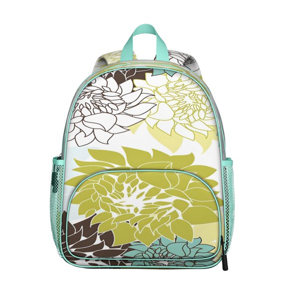 Faded Style Floral Student Backpack – Lightweight Boho Student Bag with Rustic Traditional Aesthetic for Daily School Use