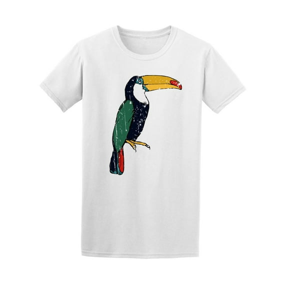 Faded Toucan T-Shirt Men -Image by Shutterstock, Male Small