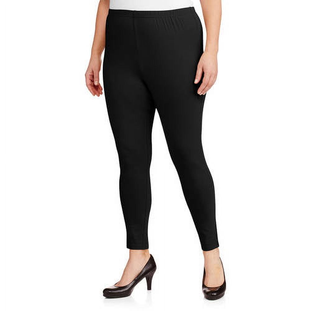 Women s Plus Size Essential Knit Legging Walmart
