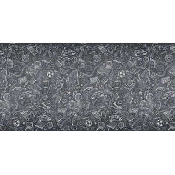 Fadeless Bulletin Board Art Paper, School Doodles, 48â x 50' Roll