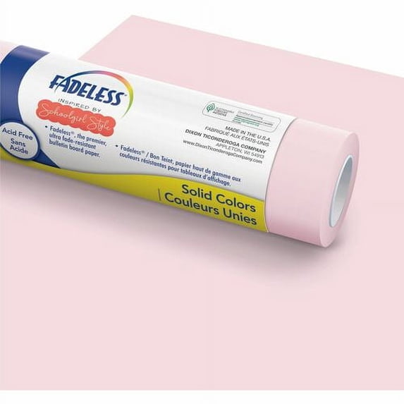 Fadeless Bulletin Board Paper Rolls - Bulletin Board, Classroom, Art - 48"Width x 50 ftLength - 50 lb Basis Weight - 1 Roll - Lavender Haze | Bundle of 2 Rolls
