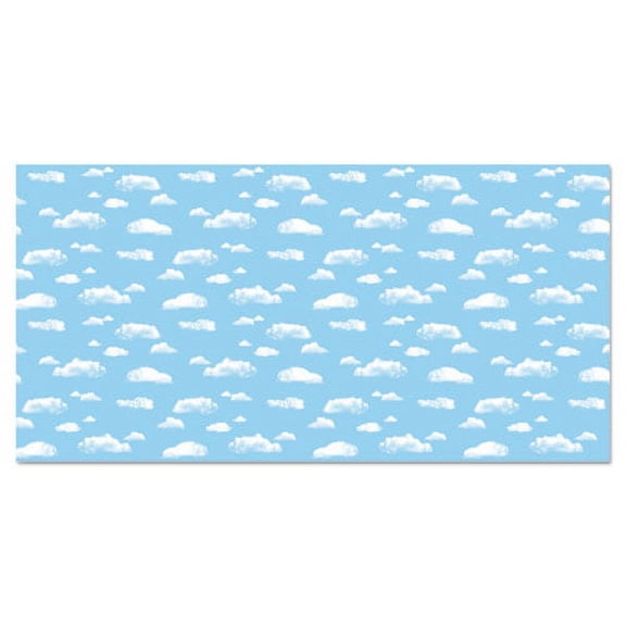 Fadeless Designs Bulletin Board Paper, Clouds, 48" X 50 Ft Roll | Bundle of 10 Rolls