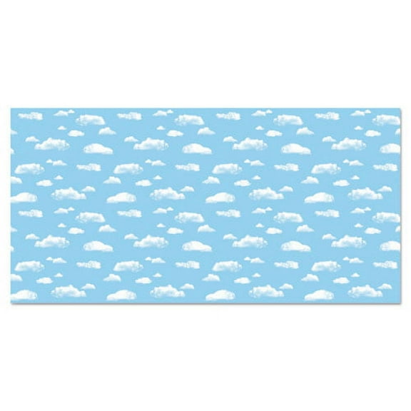 Fadeless Designs Bulletin Board Paper, Clouds, 48" X 50 Ft Roll | Bundle of 2 Rolls