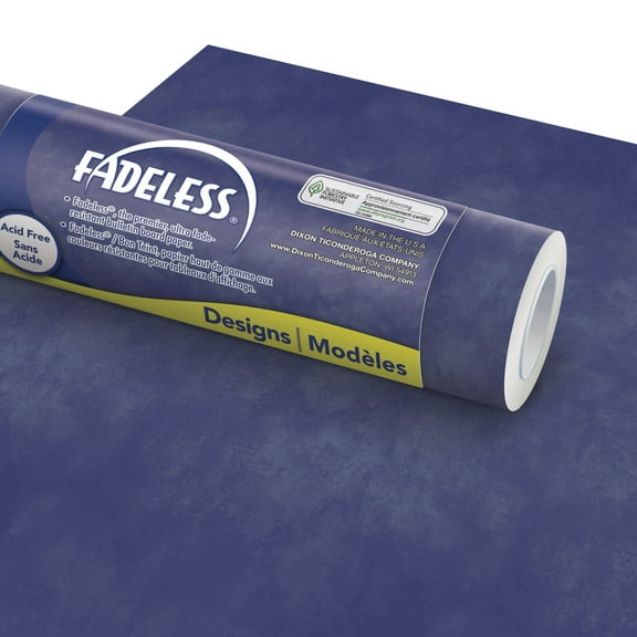 Fadeless Designs Paper Roll, Color Wash Navy, 48 Inches x 12 Feet