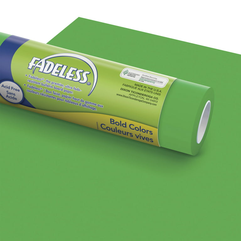 Inches Paper 24 Feet Fadeless Green, x Apple Roll, 60