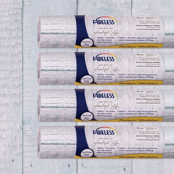 Fadeless Schoolgirl Style Bulletin Board Paper, 48" x 12', Southern Charm, 4 Rolls