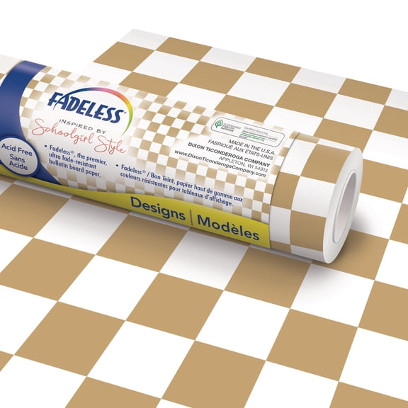 Fadeless Schoolgirl Style Bulletin Board Paper, 48" x 50' Roll, Sweater Weather