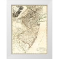 thumbnail image 1 of Faden 24x32 White Modern Wood Framed Museum Art Print Titled - New Jersey - Faden 1778, 1 of 4