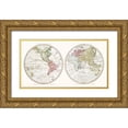 thumbnail image 1 of Faden, William 14x9 Gold Ornate Wood Framed with Double Matting Museum Art Print Titled - New World 1790, 1 of 4