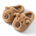 thumbnail image 1 of Fadezar Kids Fuzzy Slippers Winter Warm Cute Capybara House Shoes for Boys Girls, 1 of 5