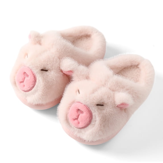 Fadezar Big Kids Fuzzy Slippers Winter Warm Cute Capybara House Shoes for Boys Girls