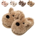 thumbnail image 1 of Fadezar Kids Fuzzy Slippers Winter Warm Cute Dog House Slippers Non Slip Indoor Puppy Shoes for Little Big Boys Girls, 1 of 7