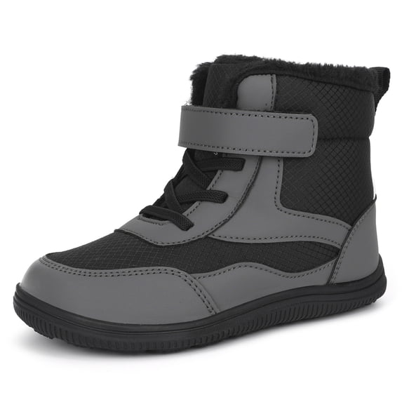 Fadezar Kids Snow Boots Boys Girls Lightweight Winter Boots Warm Barefoot Shoes for Toddler Kid
