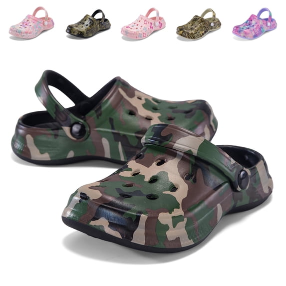 Fadezar Toddler Kids Clogs Boys Girls Lightweight Non Slip Water Shoes Quick Dry Garden Beach Pool Sandals
