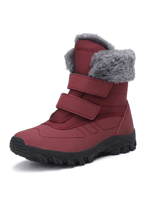 Women's Snow Boots Faux Fur Lined Winter Boots Waterproof Insulated Snow Shoes